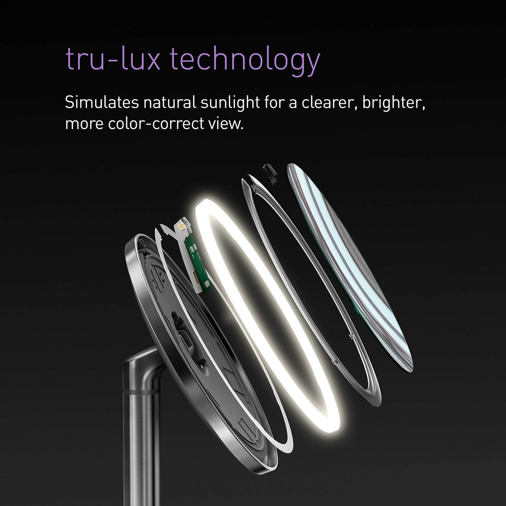 Simplehuman sensor on/off activates light as you approach.