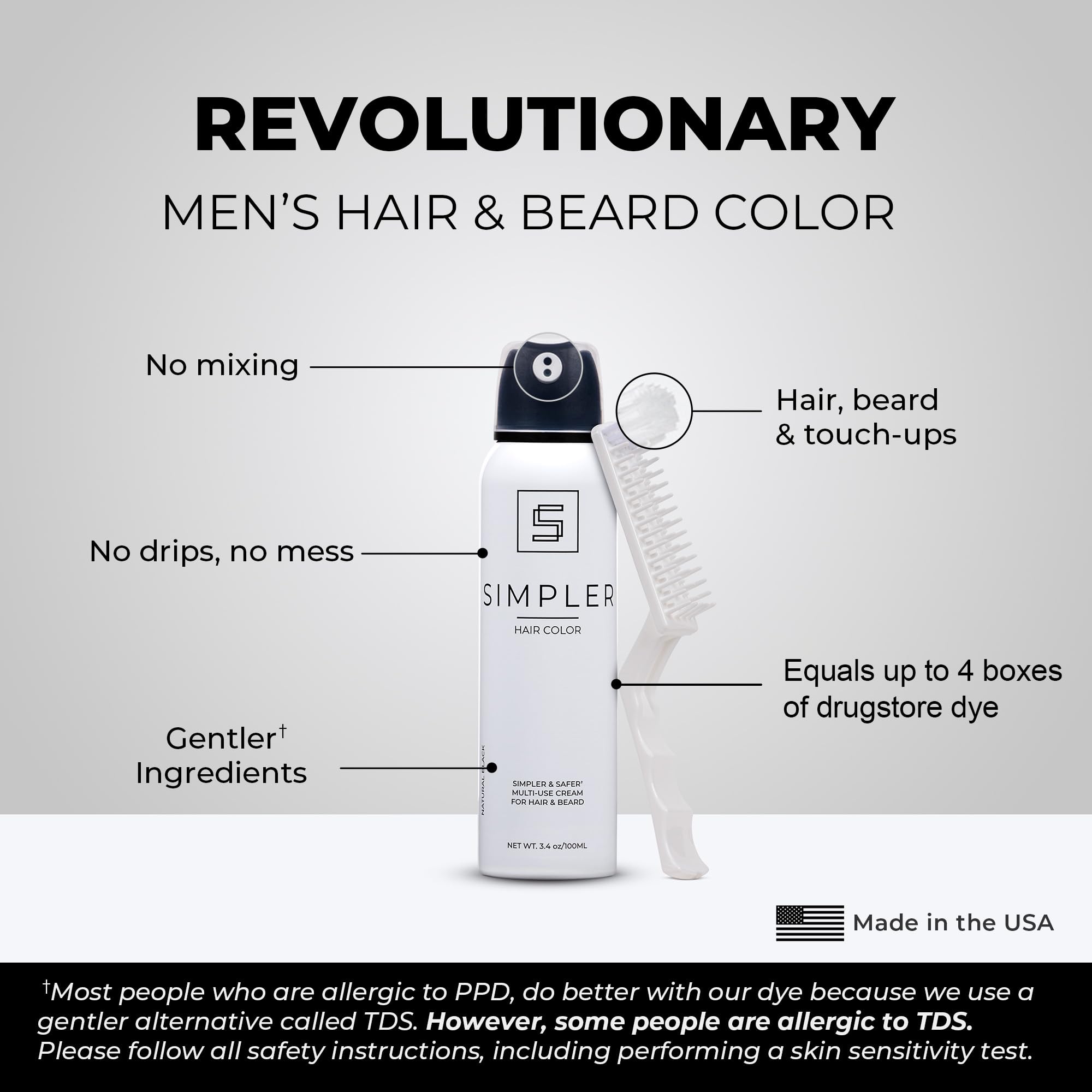 Simpler Hair Color Kit fade-resistant results stay true as hair grows.