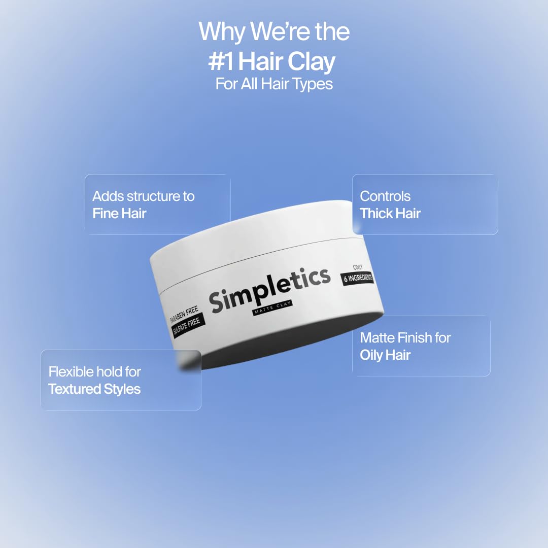 Bentonite clay structure with beeswax for firm, flexible styling.