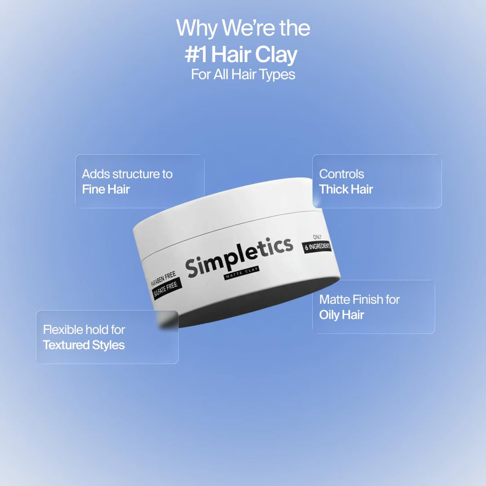 Bentonite clay structure with beeswax for firm, flexible styling.