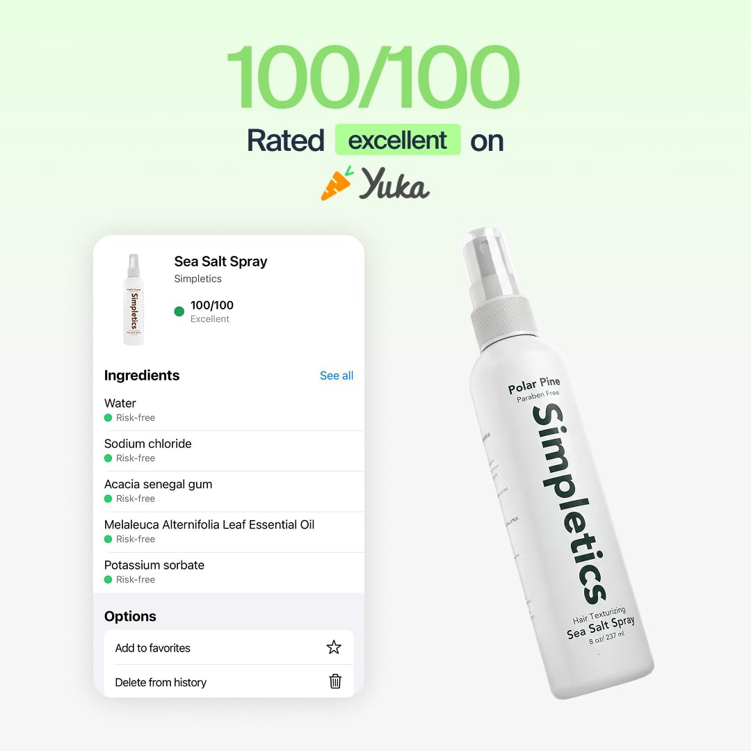 Simpletics Hair Spray with matte finish for a natural look