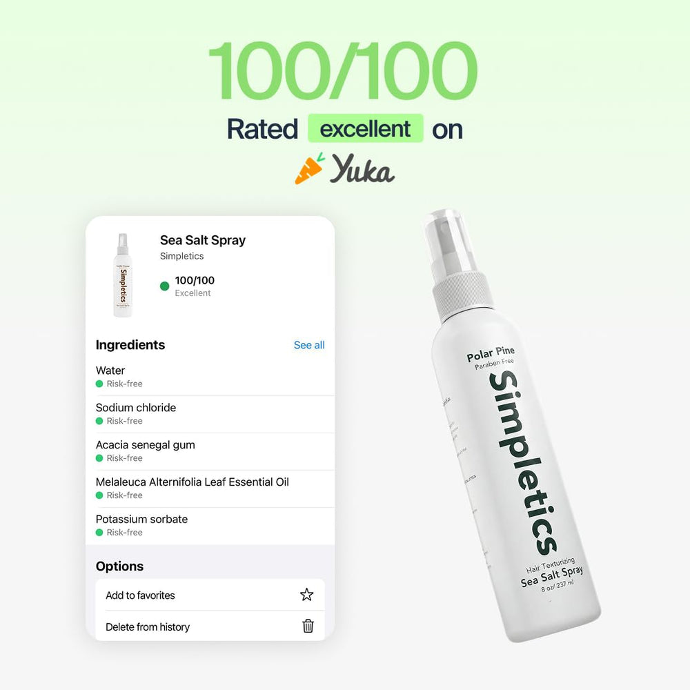 Simpletics Hair Spray with matte finish for a natural look