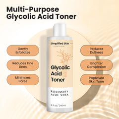 Aloe vera y romero presentes en Simplified Skin tonico glicólico 8%.