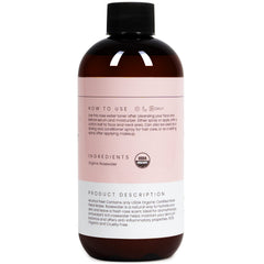 Simplified Skin rosewater spray applied to the face for soothing hydration.