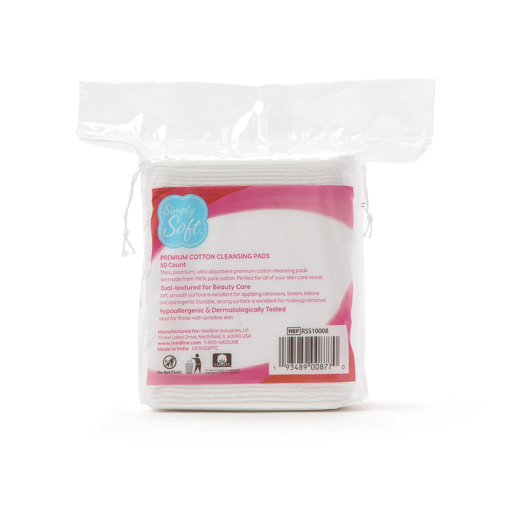 Soft side of Simply Soft pad for applying toners and lotions