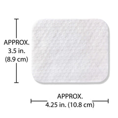 Textured side for removing makeup and nail polish with Simply Soft pads