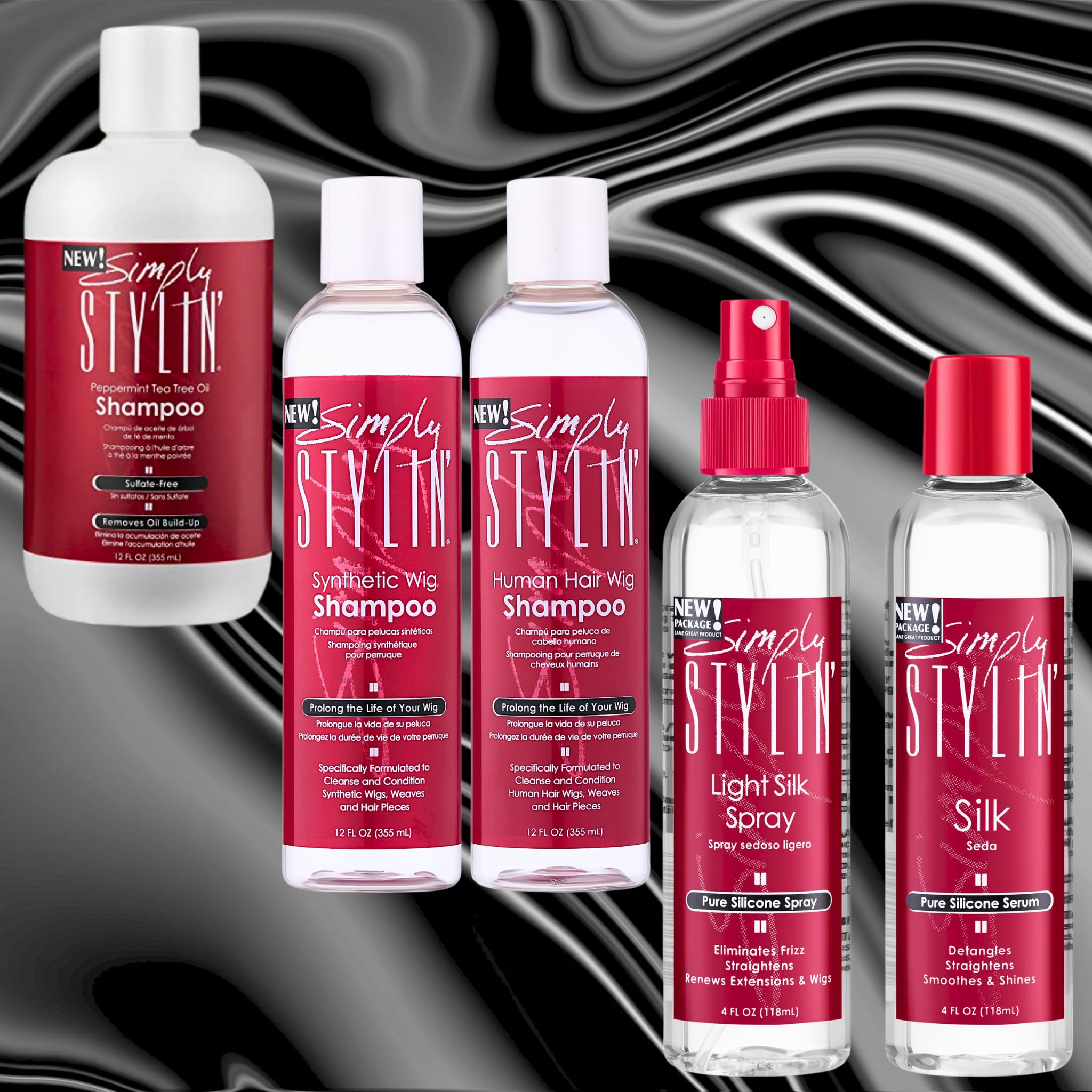 Cuidado del cabello con brillo y tacto sedoso gracias a Simply Stylin'.