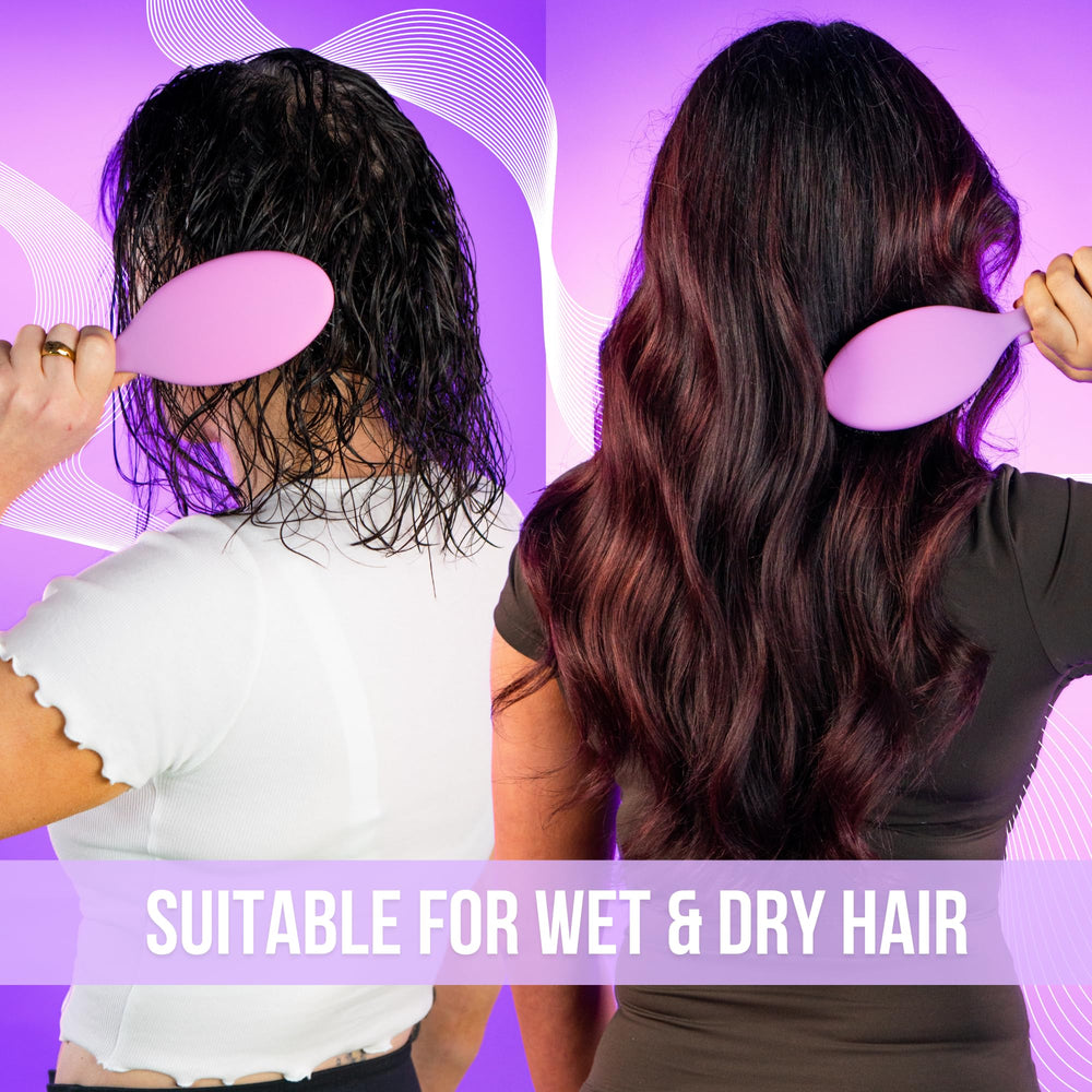 SimplyHair dual bristle design eliminates static and frizz for smoother strands