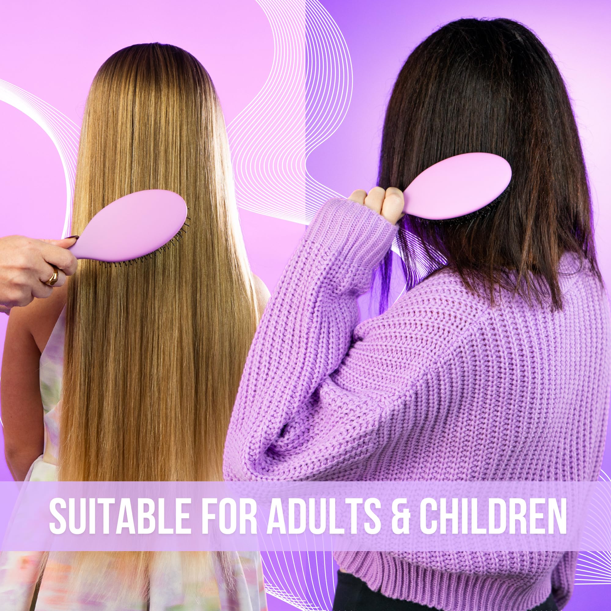 SimplyHair pain-free brushing design prevents pulling during extension detangling