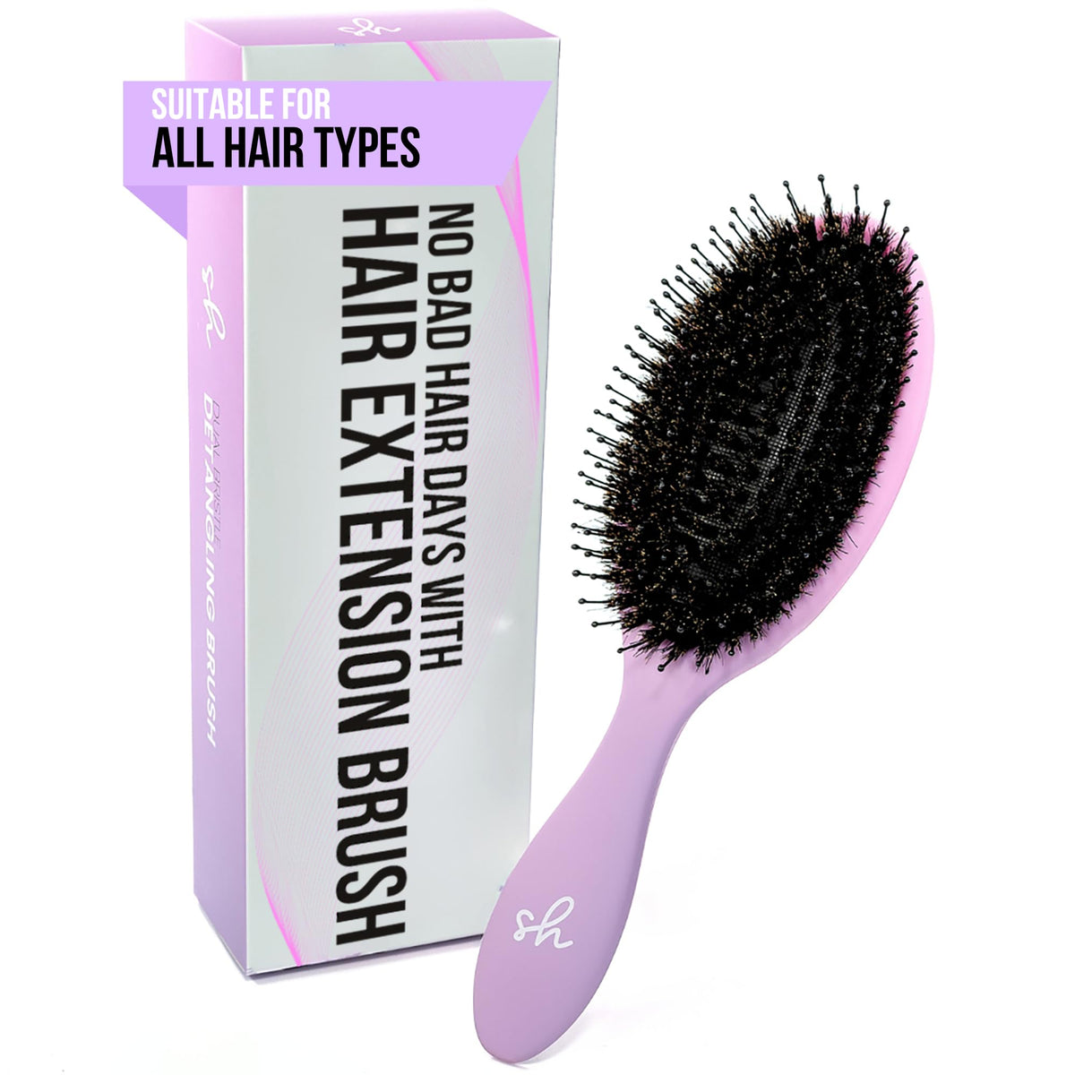 SimplyHair Ultimate Brush anti-static handle eases detangling for all hair types