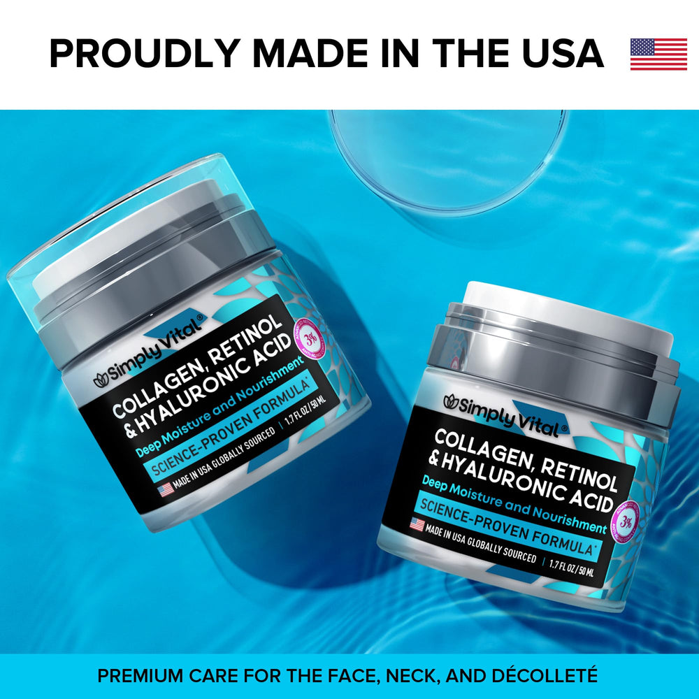 SimplyVital made-in-usa label on bottle signaling quality and trusted origins.