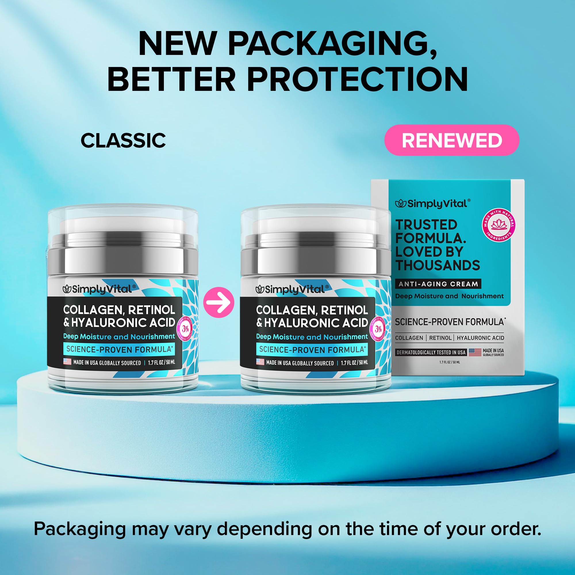 SimplyVital unisex skincare cream used by both men and women for versatile routine.