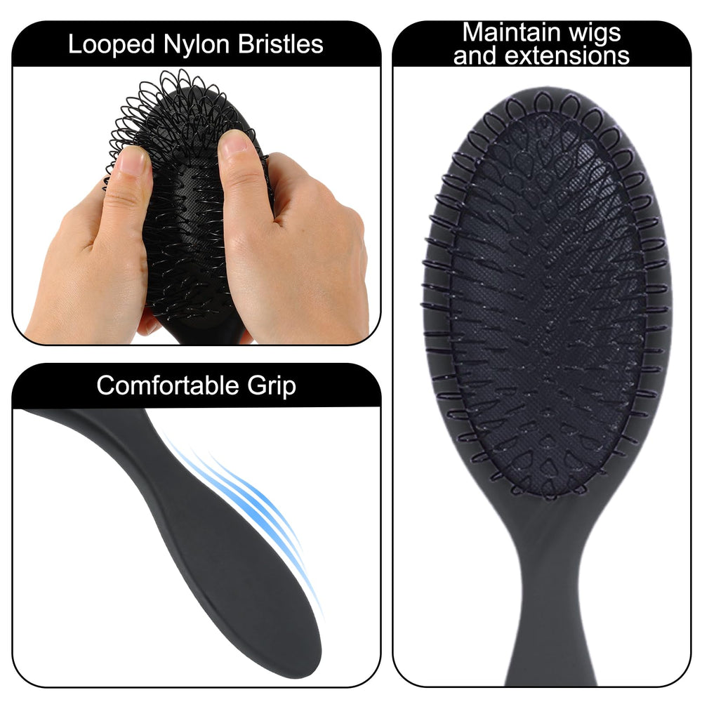 SIMPOR 3-row teasing brush durable plastic and steel, quick knot removal