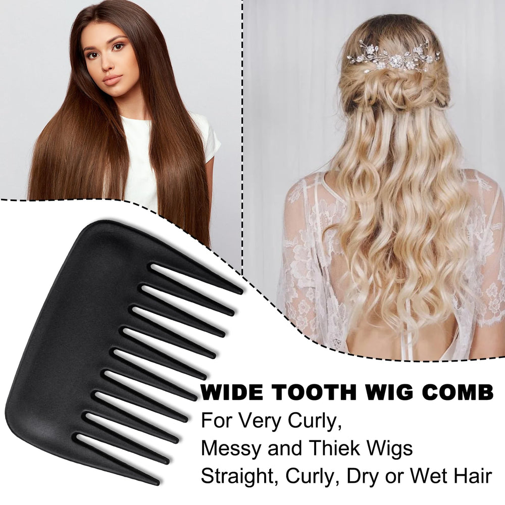 SIMPOR ergonomic handle wig comb easy grip for all users