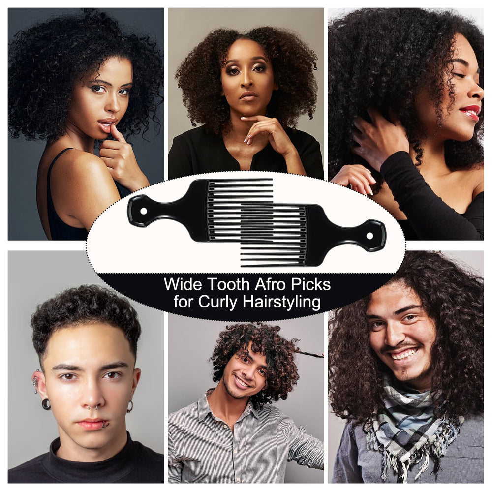 SIMPOR wide-tooth design glides through thick curls without snagging