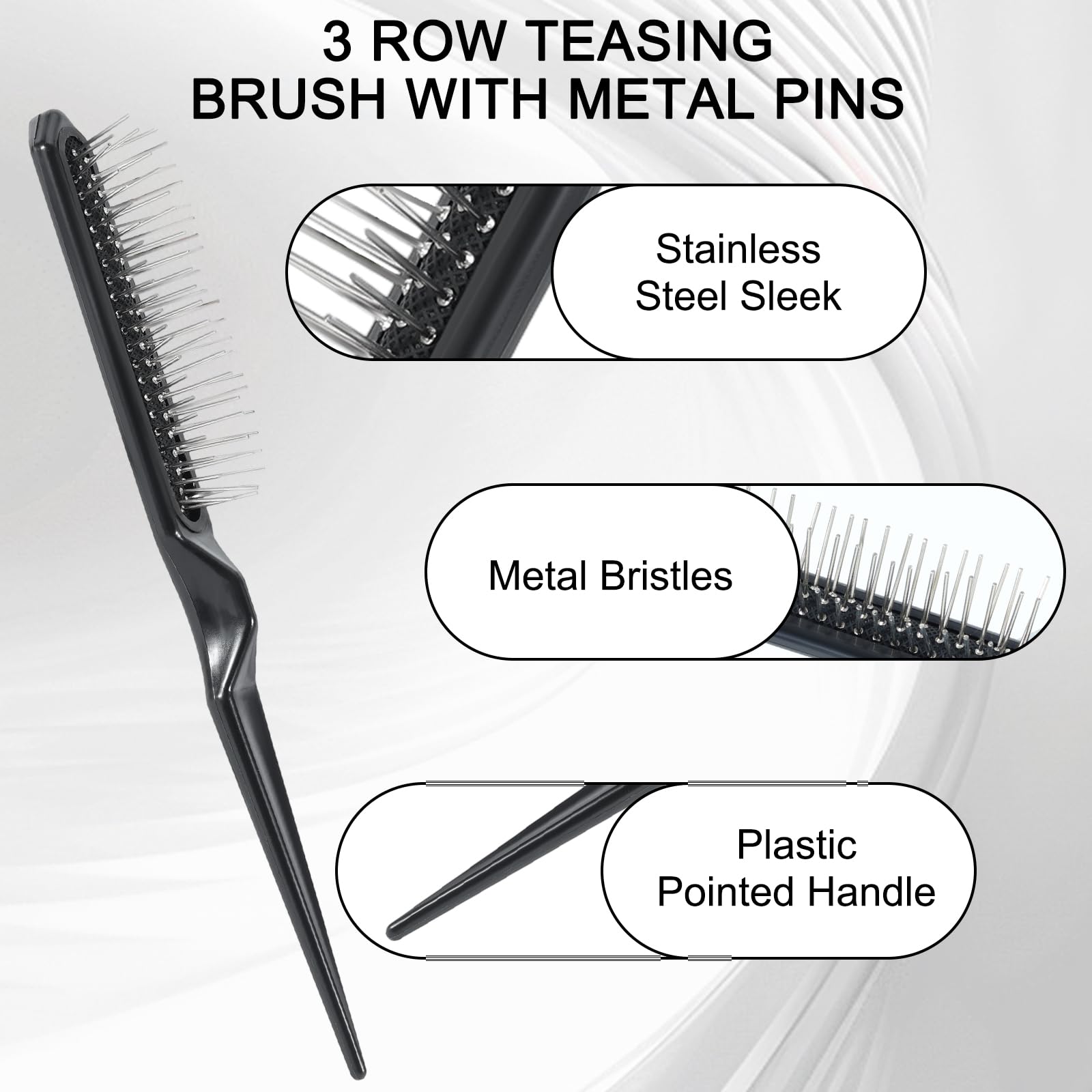 SIMPOR looped-bristle extension brush minimizes tension while brushing extensions