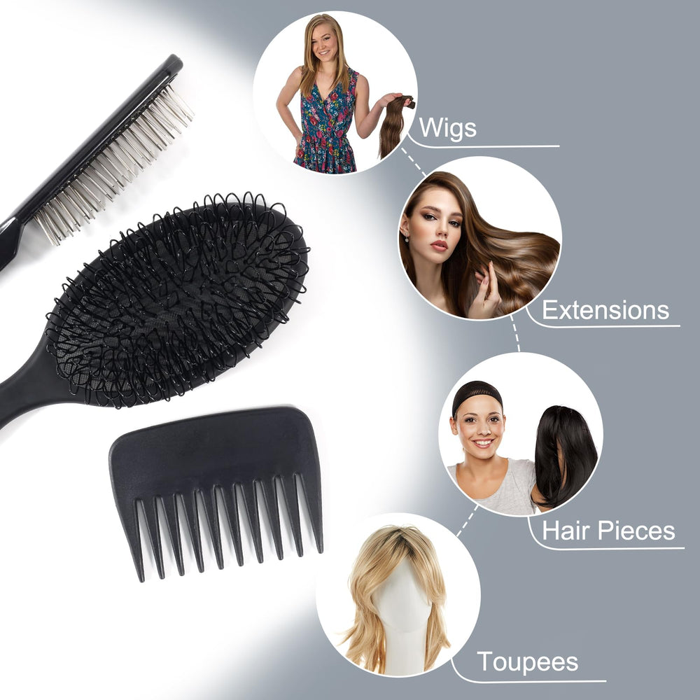 SIMPOR versatile wig brush set for salons and home use