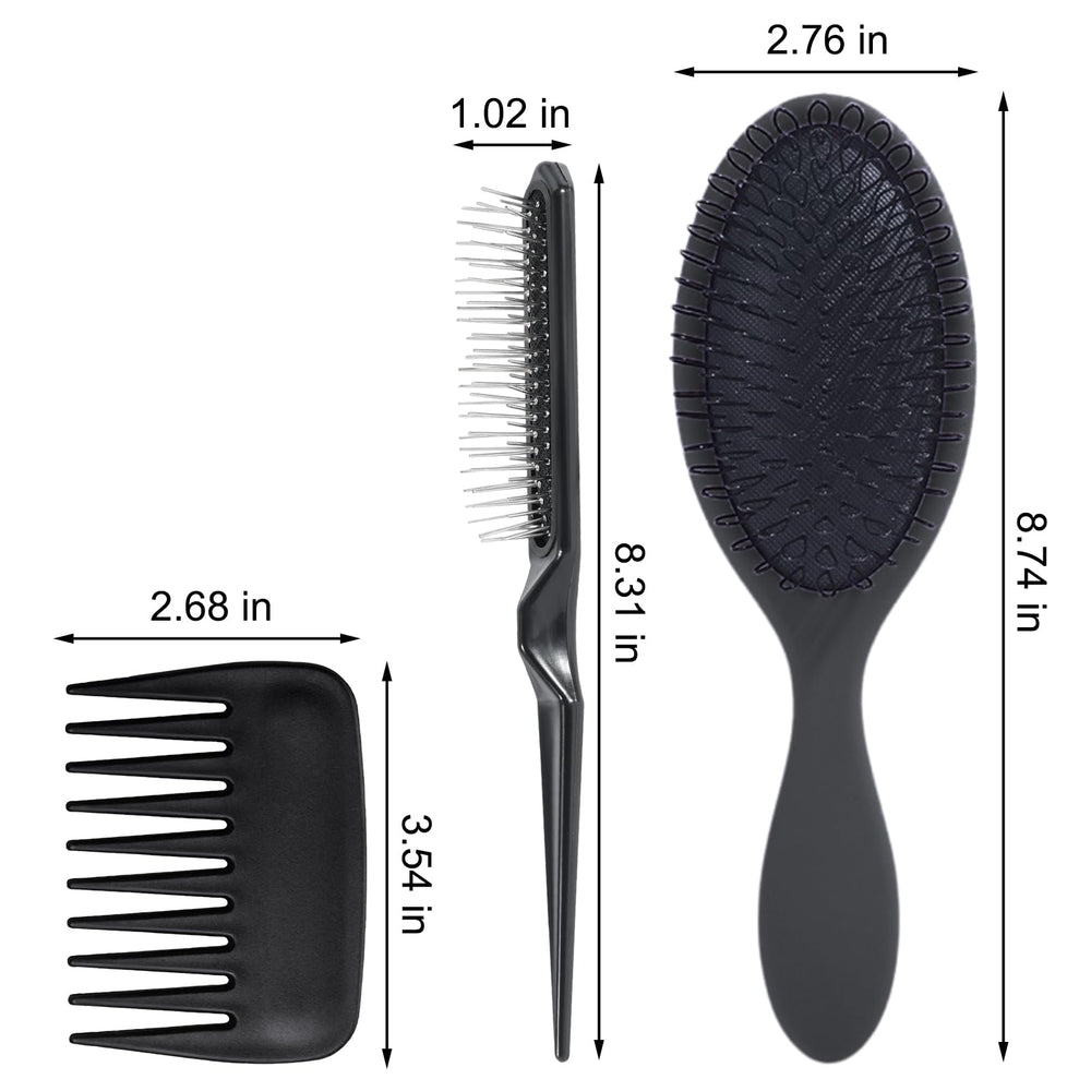SIMPOR wide-tooth wig comb glides through hair without pulling