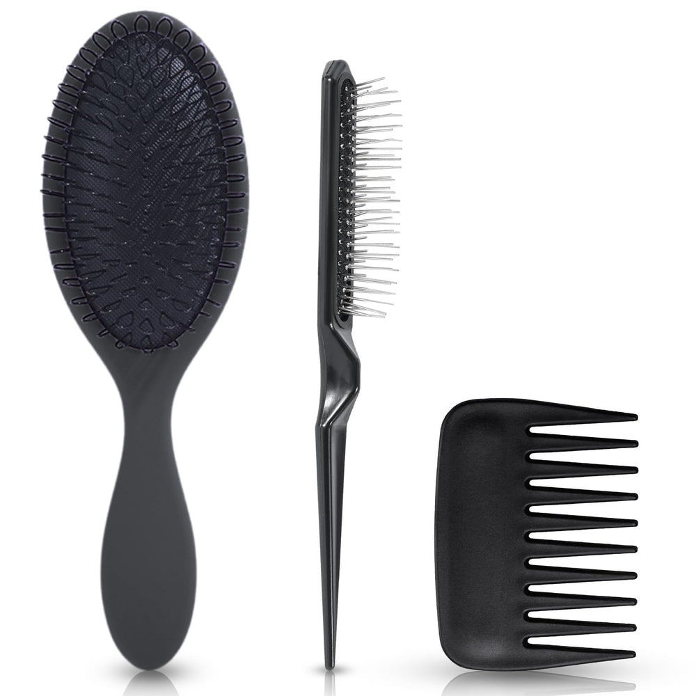 SIMPOR wig brush with soft loop bristles for gentle detangling