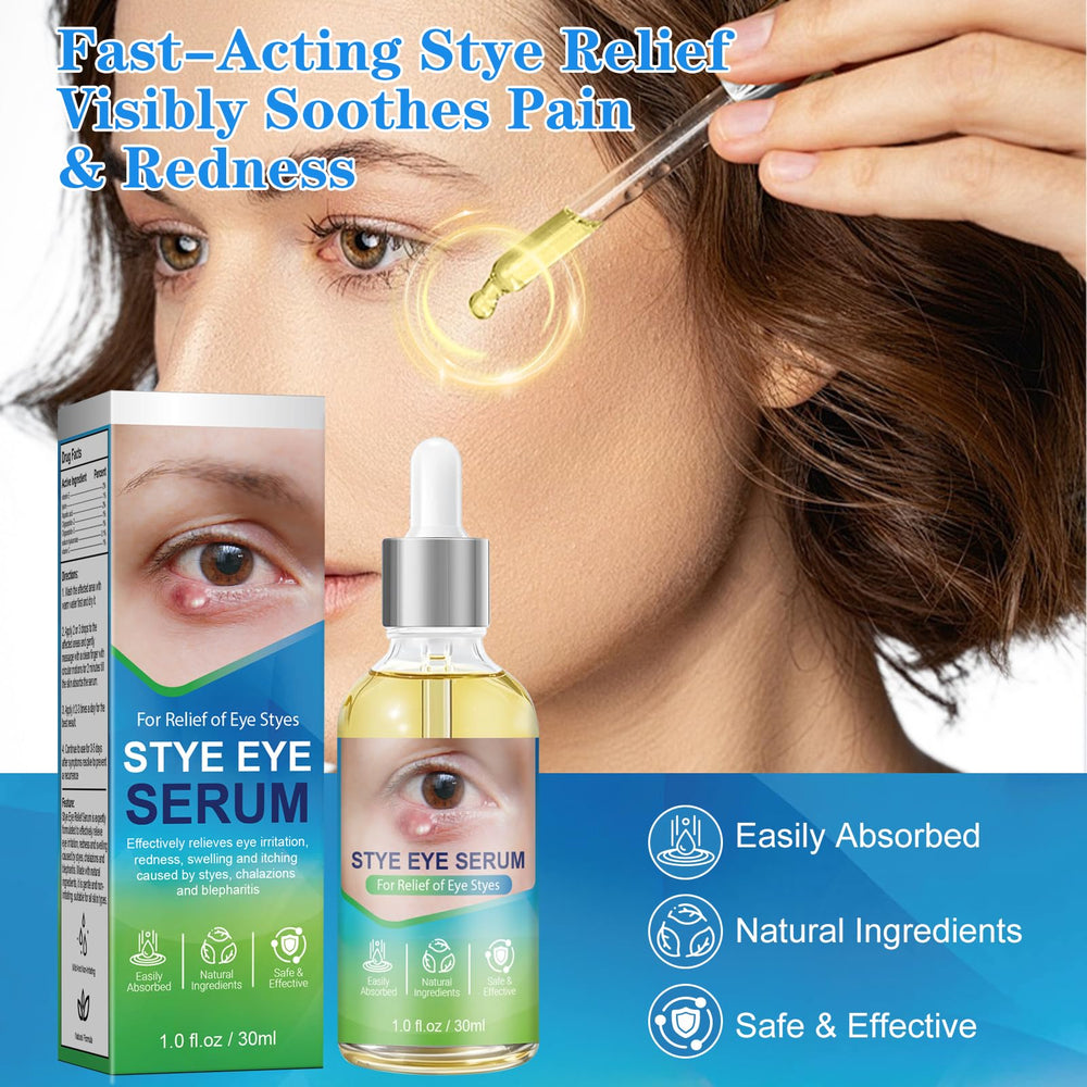 Botella SinBron con gotas precisas para aplicación suave en ojos sensibles.