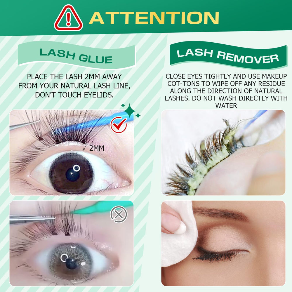 SinBron kit front view showing all-in-one lash extension set