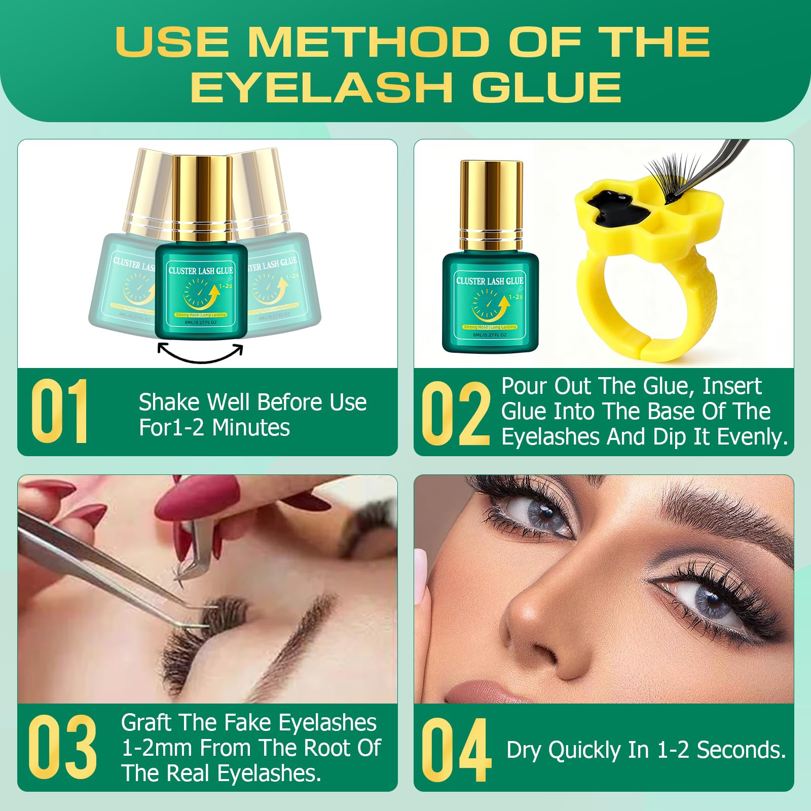 SinBron remover 7g bottle angled shot showing safe lash removal