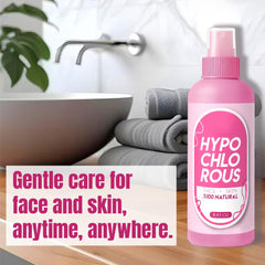 GÜLLÜOGLU HOCl Spray: niebla suave sobre la cara para limpieza ligera.