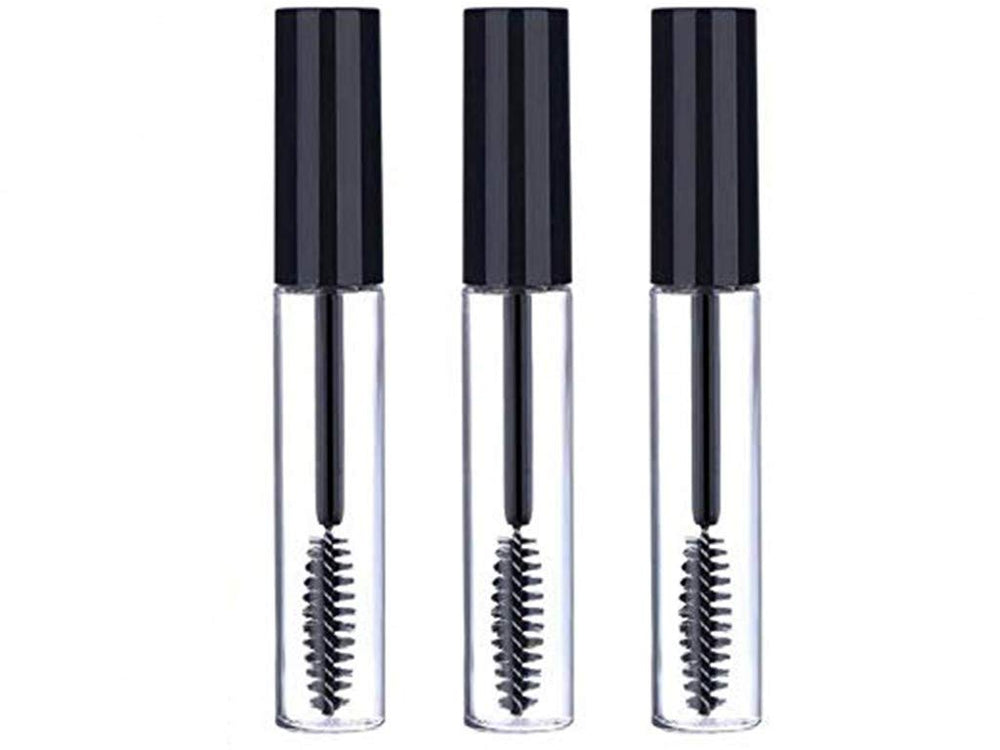 Sinen 10 ml empty mascara tube with wand, BPA-free and travel-ready for serums.