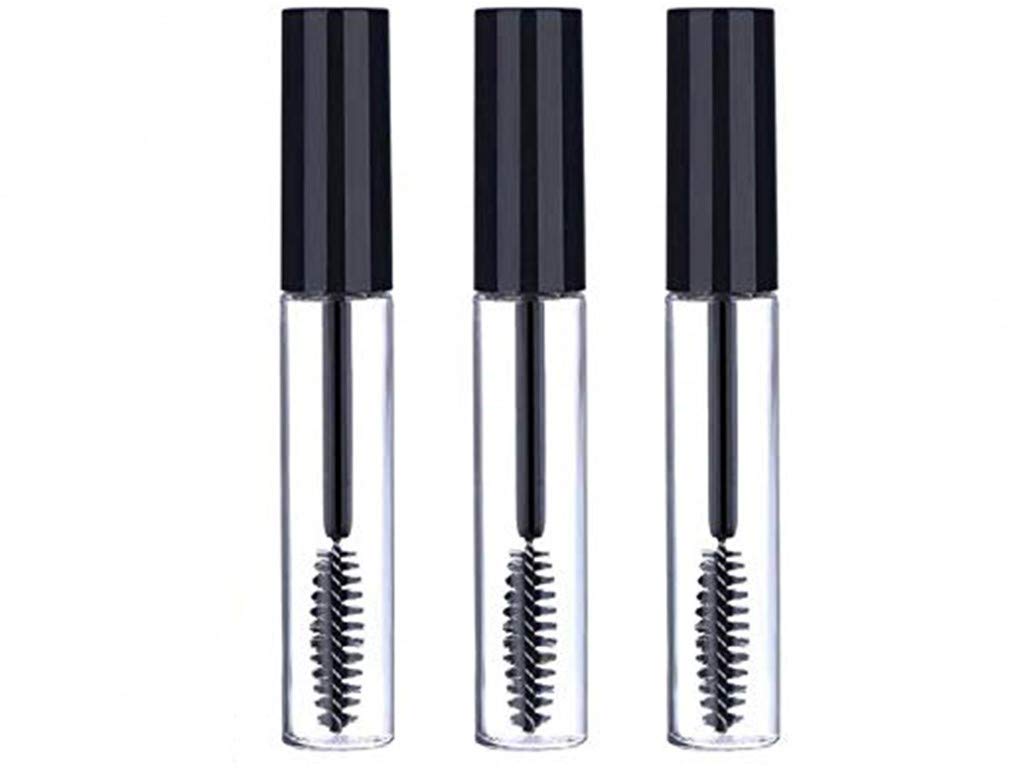 Sinen 10 ml empty mascara tube with wand, BPA-free and travel-ready for serums.