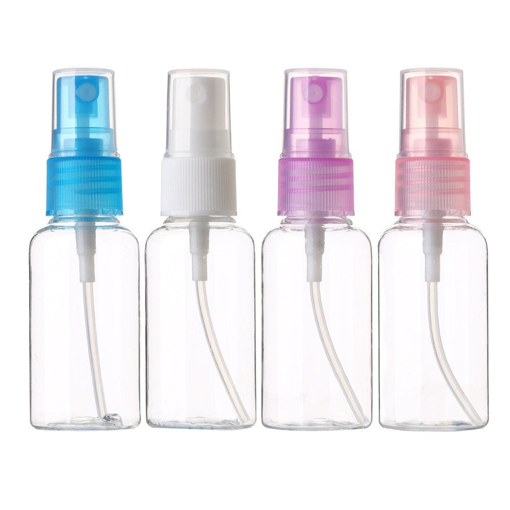 SINIDE 30ml clear bottle four-pack ideal for travel and refills.