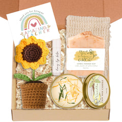 Sinirella girasol crochet: regalo para maestras, símbolo de aprecio en el aula