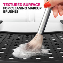 Sink Topper foldable silicone mat folds for compact storage and protection.