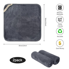 SINLAND microfiber facial cloths ultra-soft touch for sensitive skin.