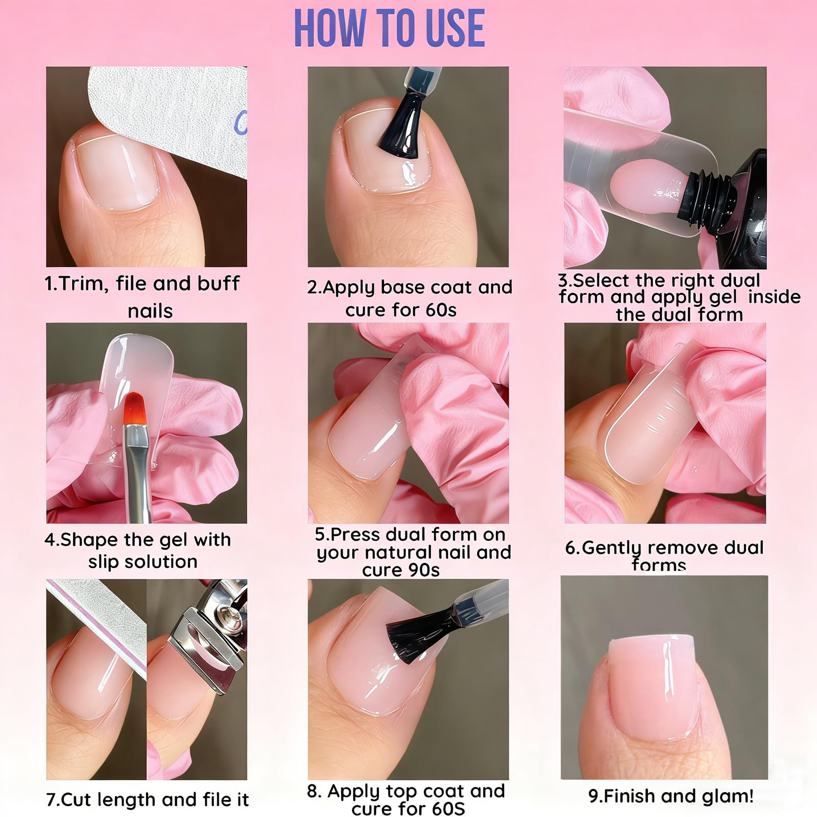 SINOKAME length markers assist consistent nail length in each use.