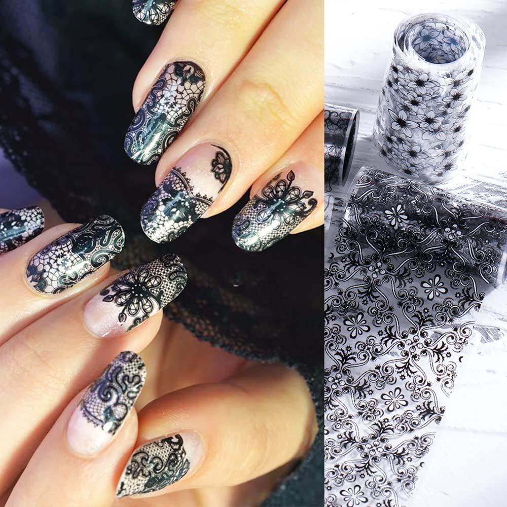 SINSEN starry sky lace nail foil pattern for elegant nails
