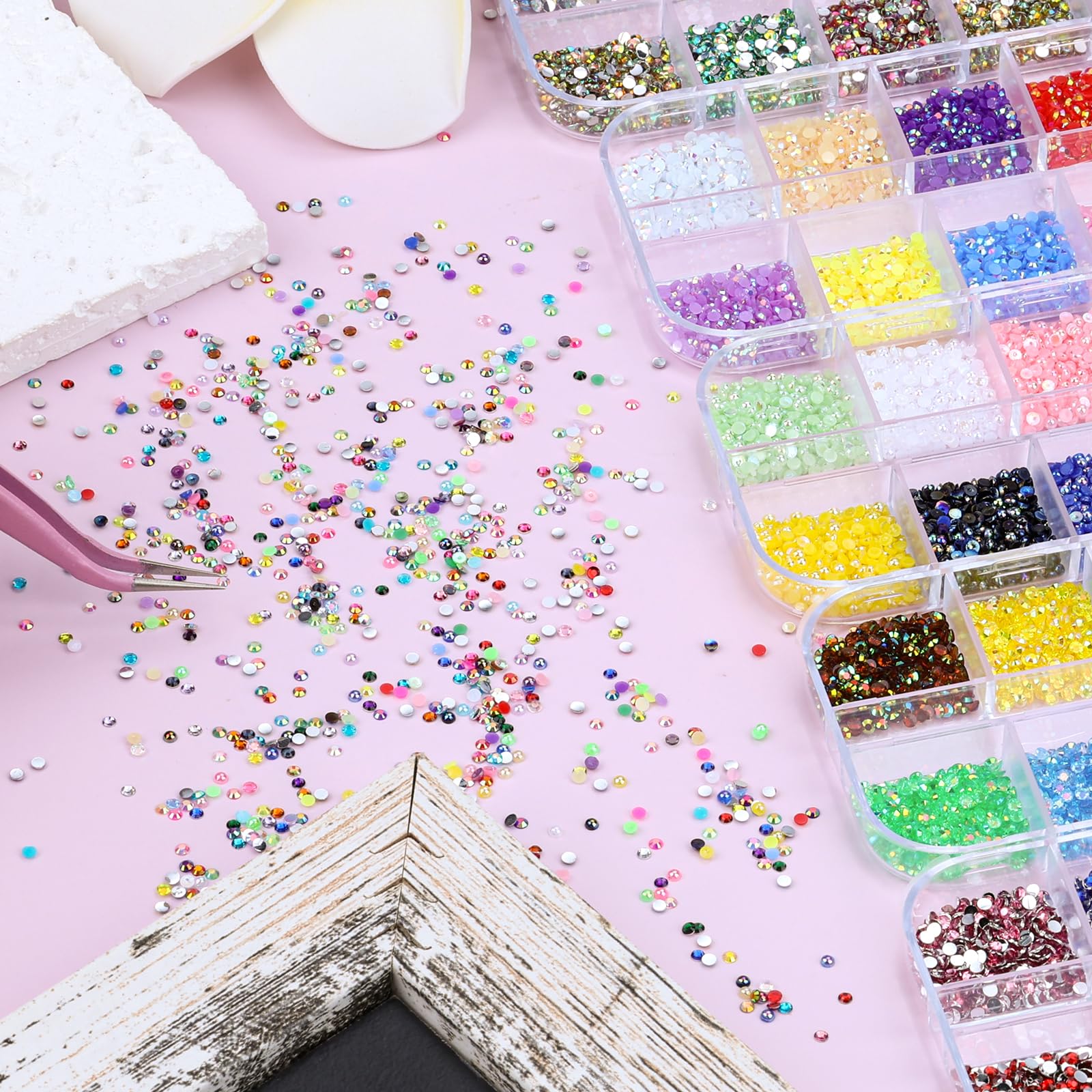 Diverse color range with jelly and crystal AB finishes in Sinyanail kit