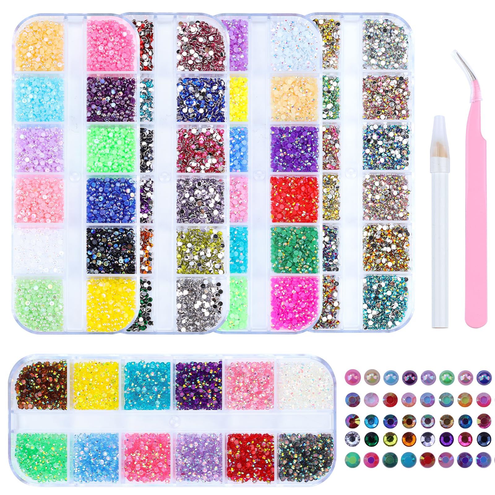 Versatile uses for crafts and fashion embellishments with Sinyanail rhinestones