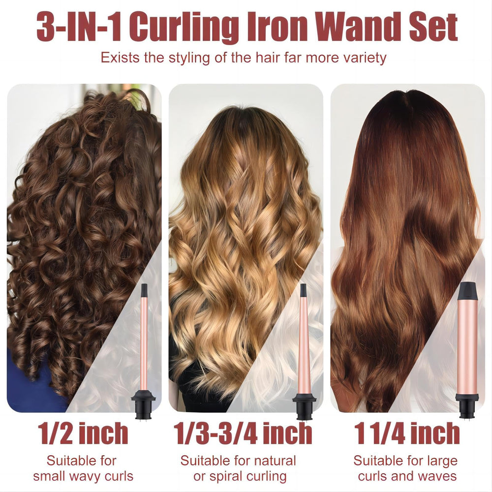 SIQUER 1/2-inch curling wand for tight curls and defined waves.