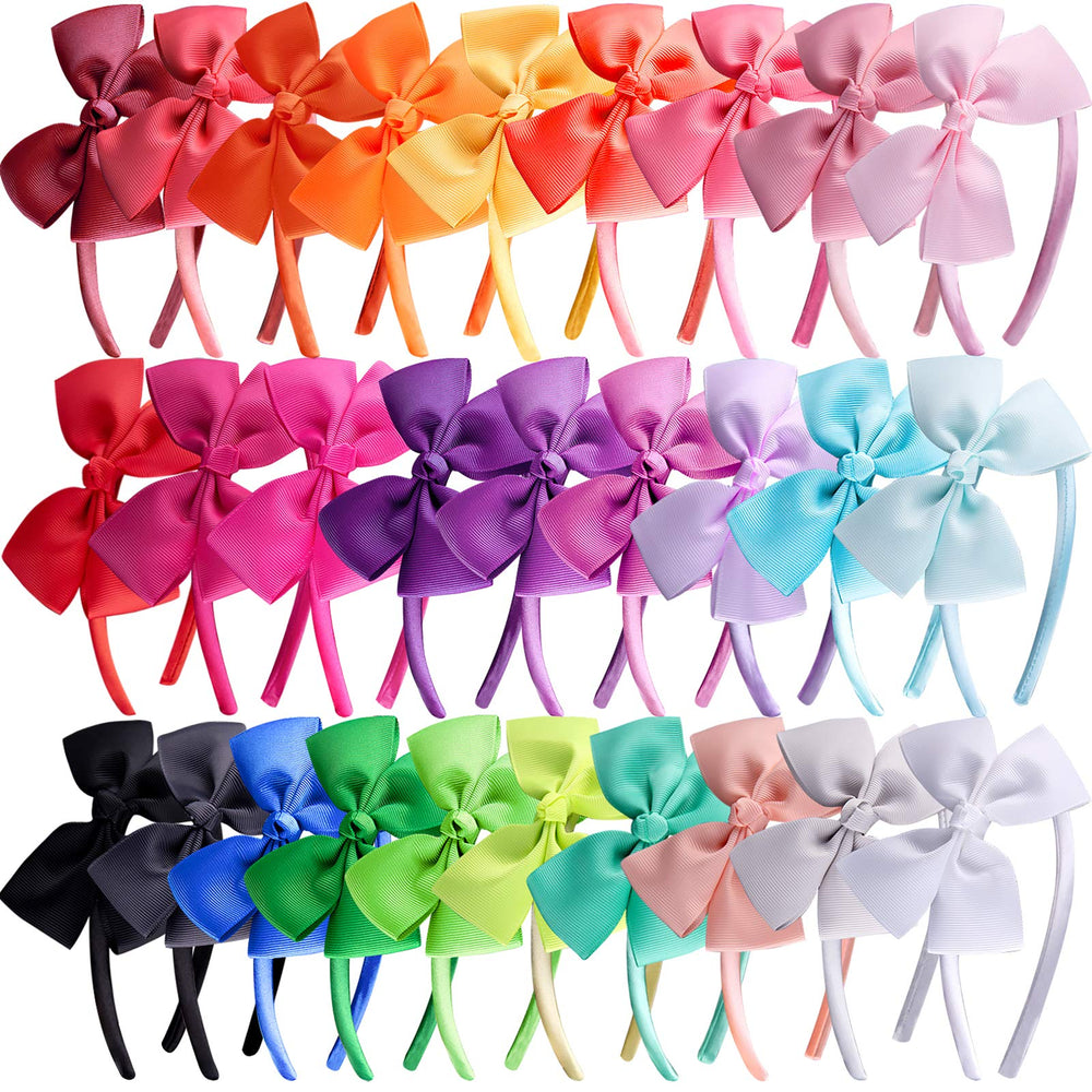 SiQUK diadema lazo grosgrain, cómodo para uso diario y colores brillantes