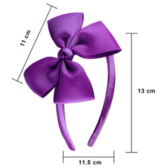 SiQUK diadema lazo grosgrain suave para niñas, ajuste cómodo