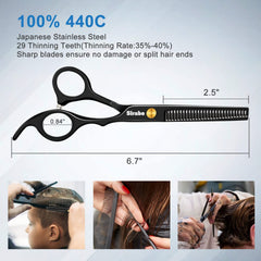 Sirabe comb included for detangling and sectioning during trimming.