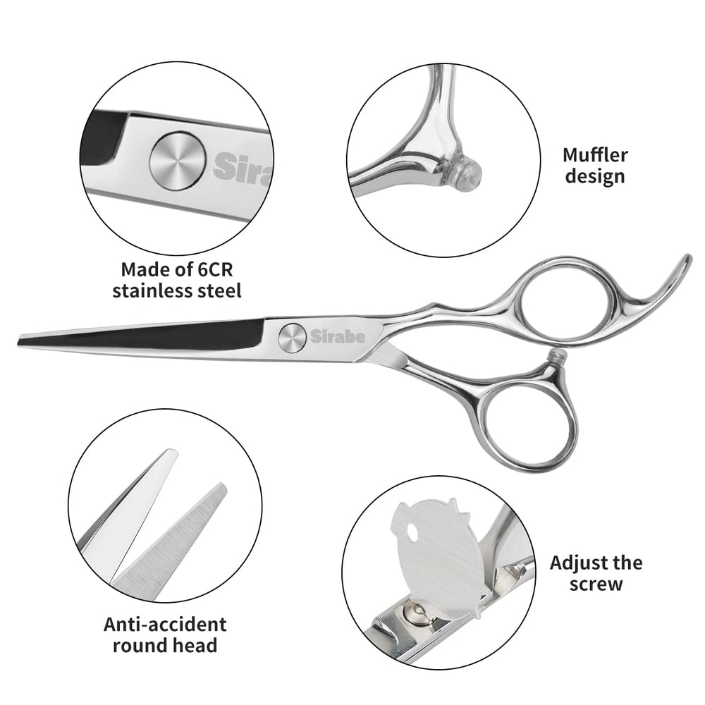 Sirabe convex-edge blade close-up highlights smooth wet or dry cutting.