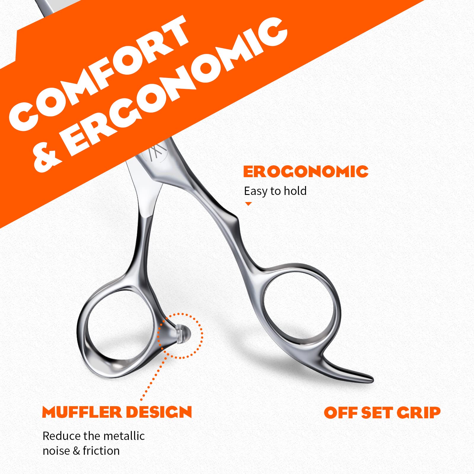 Sirabe lightweight 2.21 oz scissors comfortable for extended use