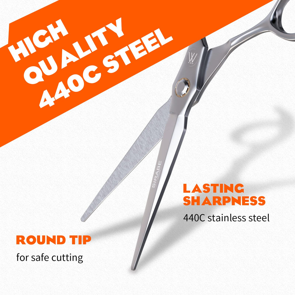 Sirabe versatile scissors ideal for thick or curly hair types