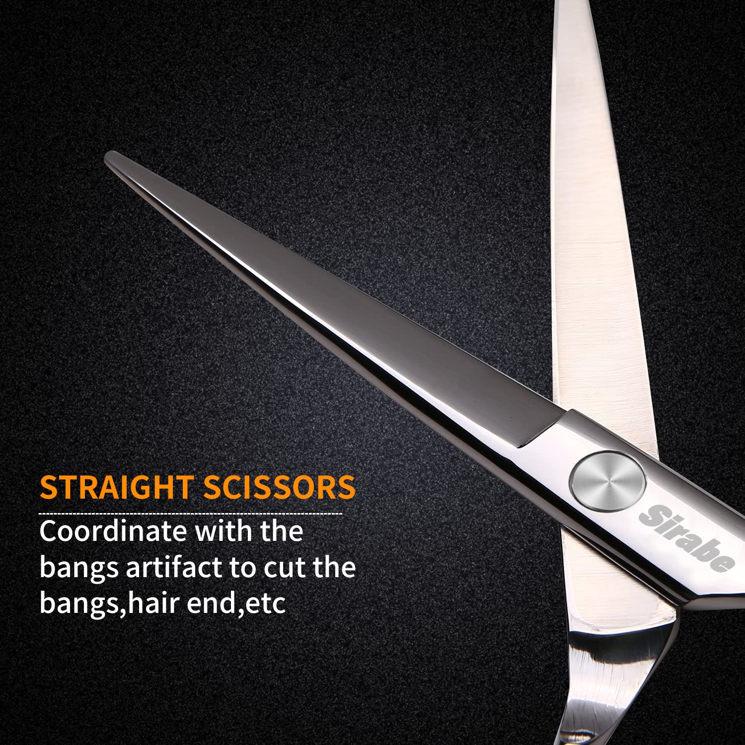 Sirabe thinning shears 29 teeth detail for precise texture.