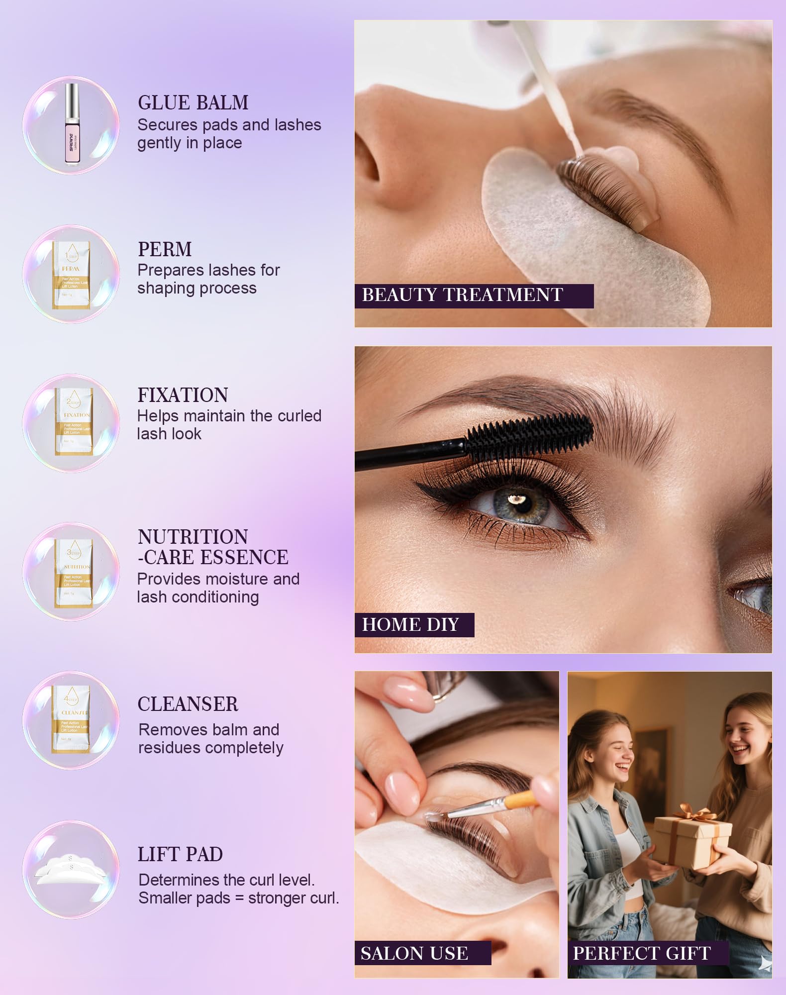 Siripine adhesive tape and micro swabs ensure precise application.