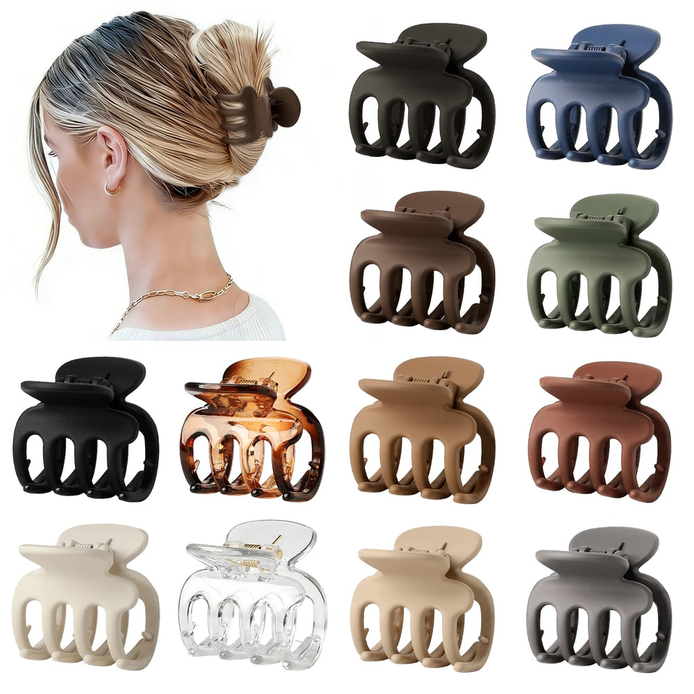 Sisiaipu clip transparente de 1.8 pulgadas, sujeción suave para cabello fino.