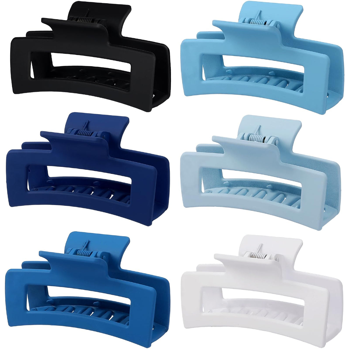 Sisiaipu 3.5-inch claw clip packaging shows six colors for versatile styling.
