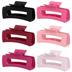 Sisiaipu 4-inch big hair claw clip in black securely grips thick hair