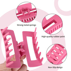 Sisiaipu pink 4-inch square clip delivers gentle steady hold